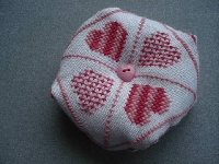 newbies biscornu red