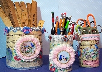 Recycled Desk Organizer