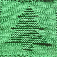 Happy Dishcloth - Christmas