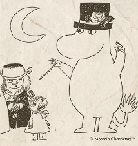 Moomin ATC #6 Pappa Moomin