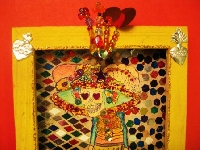 Dia de los muertos valentine shrine