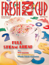 A cup of tea and a sheet from a magazine please !