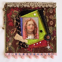 Mixed Media Art Purse/Shoulder bag 