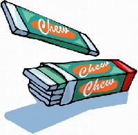 Bubble/chewing gums =D