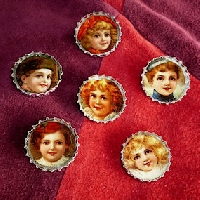 Vintage Image Bottle Cap Magnets