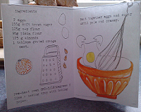 Recipes in a mini-zine : Desserts (#1)