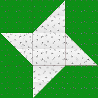 Friendship Star Quilt Block--Rnd 3-Int'l 