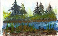 Watercolor Fat book page
