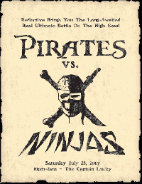 Swap-bot swap: Pirate Vs. Ninja ATC