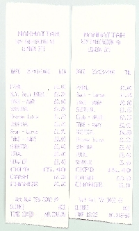 Cash Register Receipt ATC