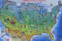 “I love my state map” postcard swap -- August
