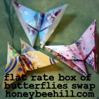 flat rate box of butterflies