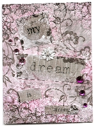 Layered Rubber Stamp ATC Swap