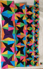 A Nice Pair - Fabric Postcards