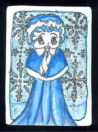 Hand Drawn/Painted ATC: Dec. Sender's Choice