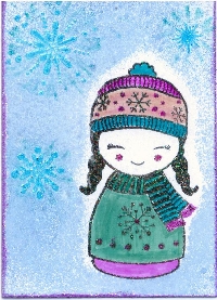 Rubber Stamp ATC