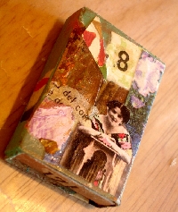 Collage filled matchbox USA only!!