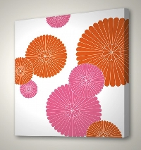 Handmade Orange and Pink
