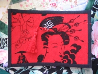 Oriental Fabric ATC's