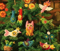Little Bird Ornament Swap -- the whole wide world