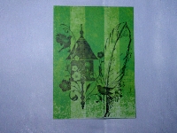 Stamp On Patterned Paper