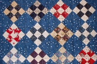 Nine patch quilt blocks for a doll quilt