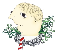 . post due . : handmade postcard #4