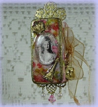 Altered Domino #1-Moulin Rouge