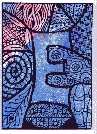 Zentangle E ATC