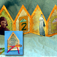 Spirit Houses accordion book swap