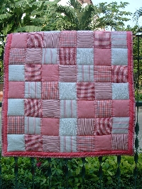 an int'l  9 patch quilt # 1